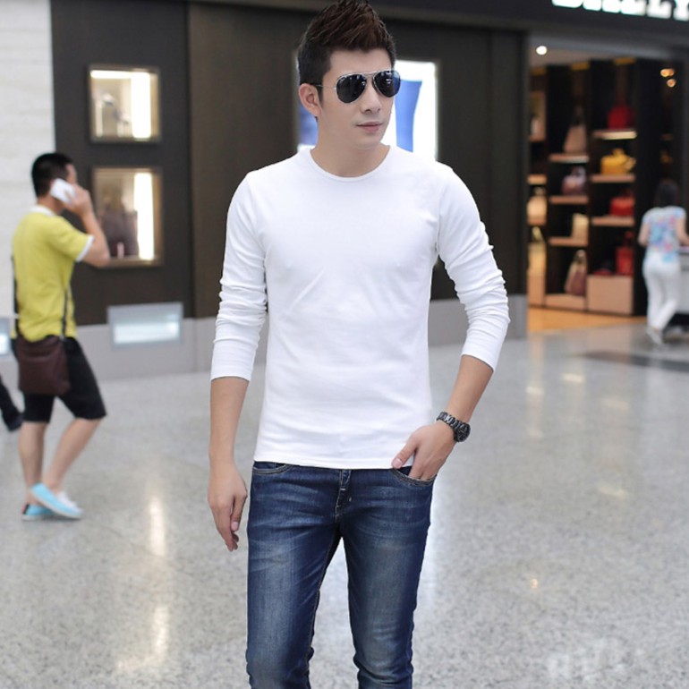 Áo Thun Nam 1915 Dài Tay Trơn shop19k