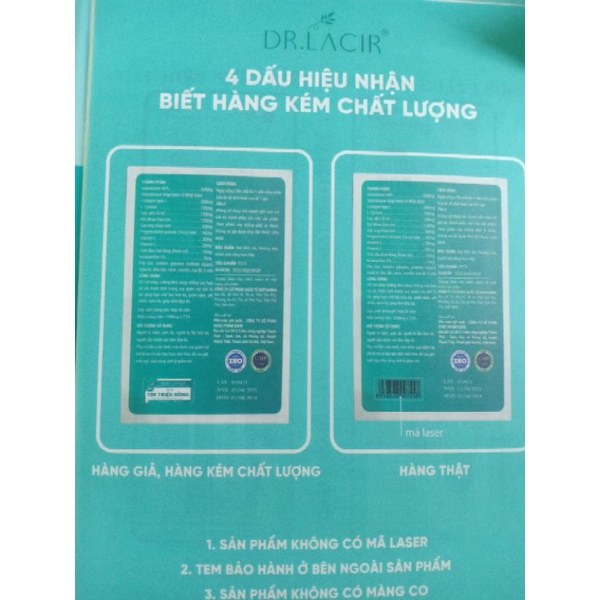 Viên uống nám trắng da Glutathion 600 Dr Lacir chính hãng