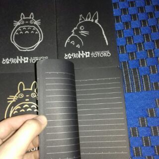 Sổ tay giấy đen Totoro
