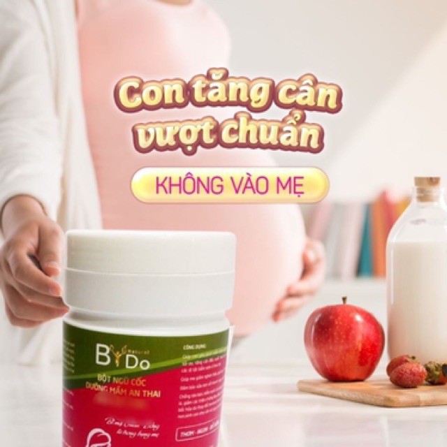 Combo 3 Hộp Bột Ngũ Cốc Bà Bầu cao cấp Dưỡng mầm an thai Bido Natural 22 loại hạt Hàng Chính Hãng freeship