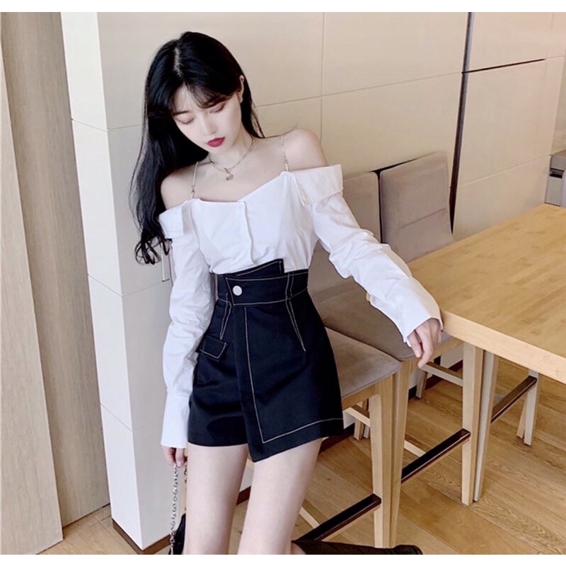 Quần giả váy cạp cao ❤️FREE SHIP 💕 Thiết kế chỉ nổi kiểu dáng năng động  ❤️Quần giả váy hottrend2021 901 | BigBuy360 - bigbuy360.vn