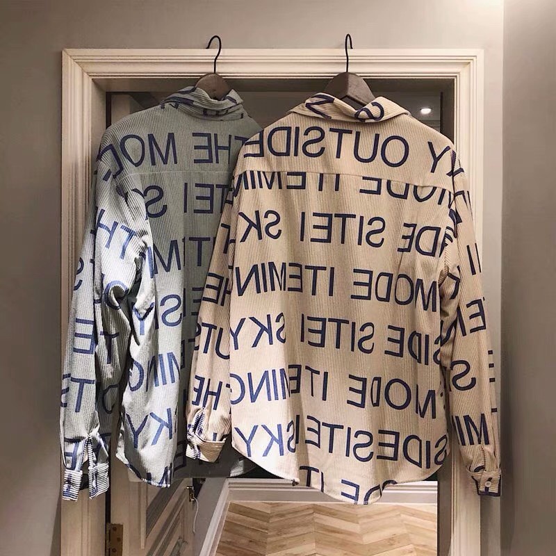 Áo sơ mi nam nữ form rộng 2N Unisex somi khoác ngoài nhung tăm số 17