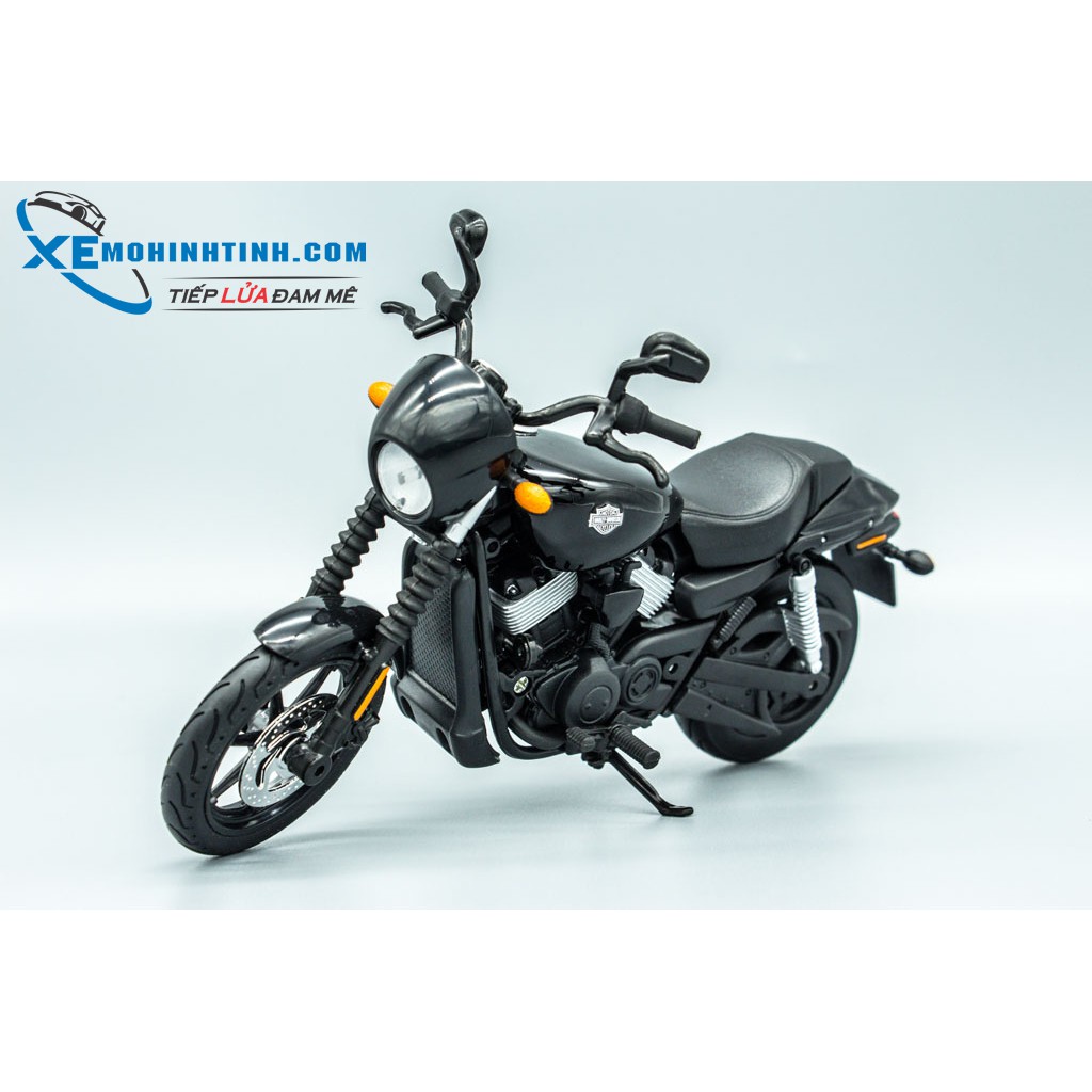 XE MÔ HÌNH HARLEY DAVIDSON 2015 STREET 750 1:12 MAISTO (ĐEN)