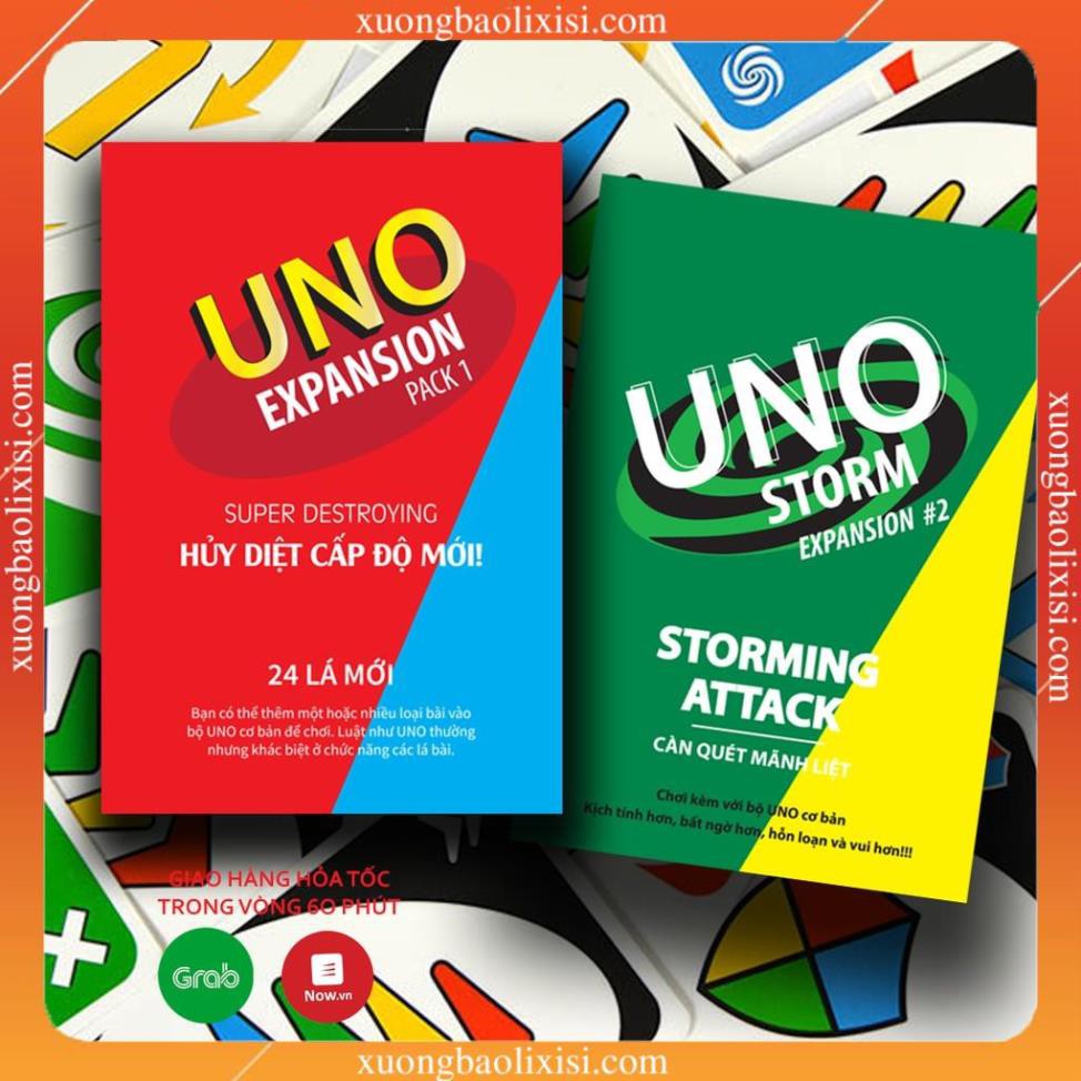 [CHẤT GIẤY DÀY] Bộ UNO đầy đủ 157 lá CƠ BẢN + MỞ RỘNG [Bán Lẻ Giá Sỉ]