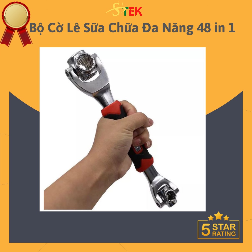 Bộ Cờ Lê Sữa Chữa Đa Năng 48 in 1 Làm Bằng Thép CrV Có Độ Chịu Lực Dẻo Dai Cao Chống Biến Dạng Tốt