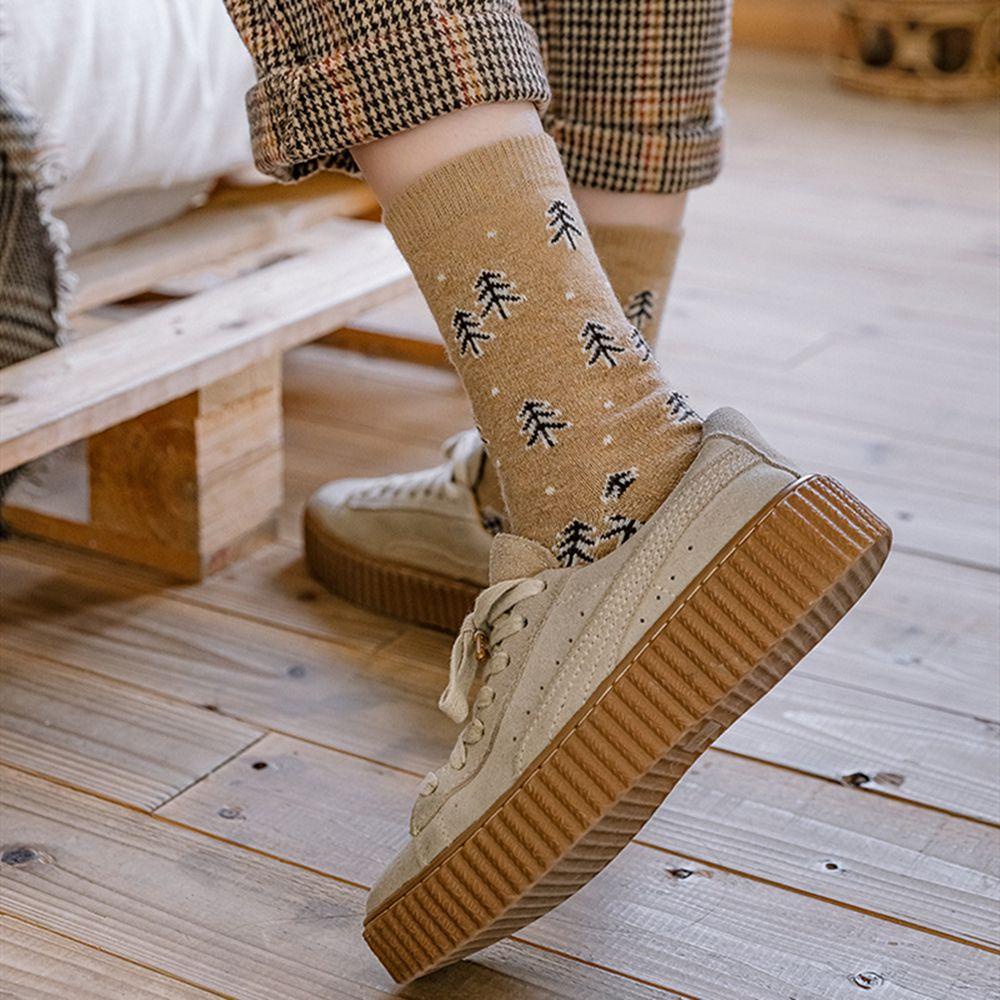 Vớ Len Thoáng Khí Phong Cách Harajuku Nhật Bản Thời Trang Mùa Đông