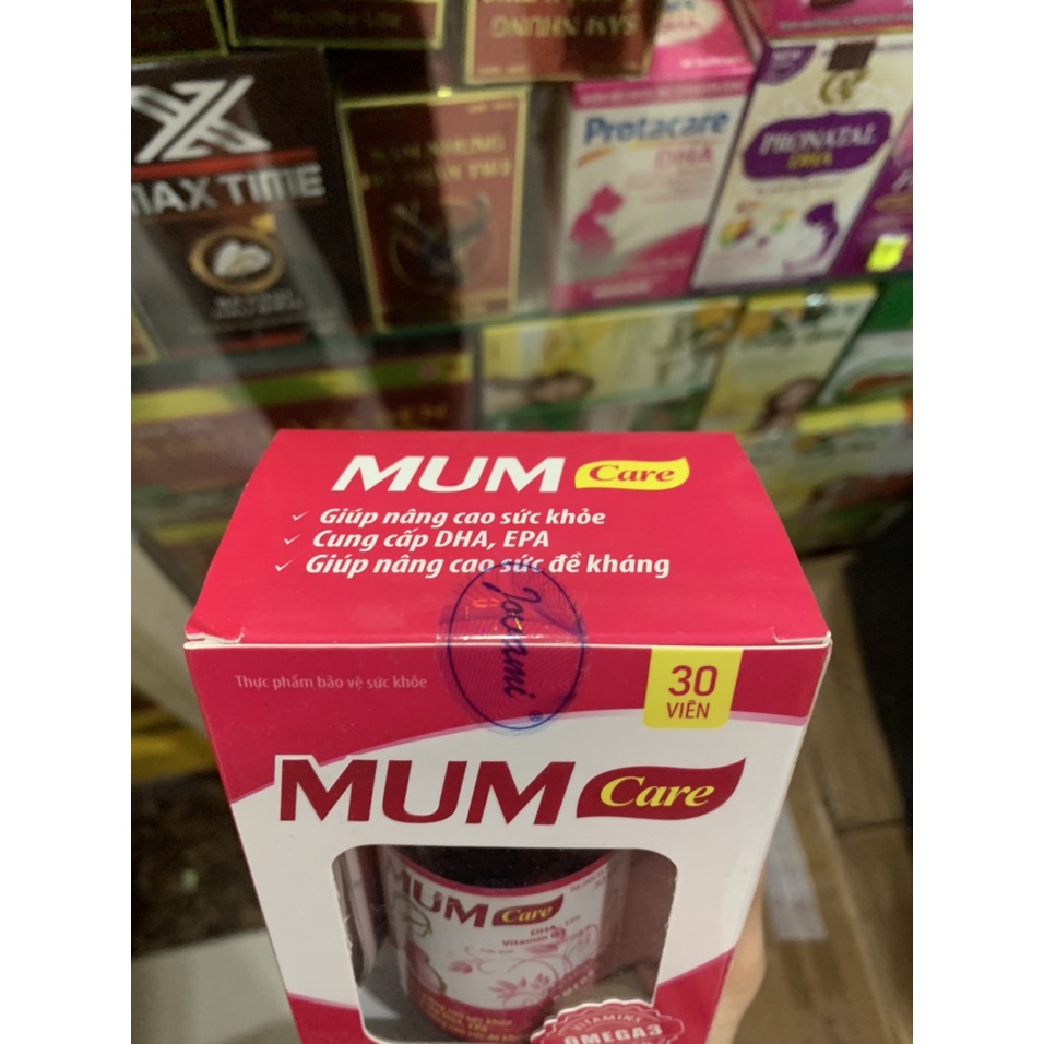 Viên uống bổ bầu MUM CARE - bổ sung DHA, sắt, axit folic và các vitamin khoáng chất cần thiết ( Hộp 30 viên)