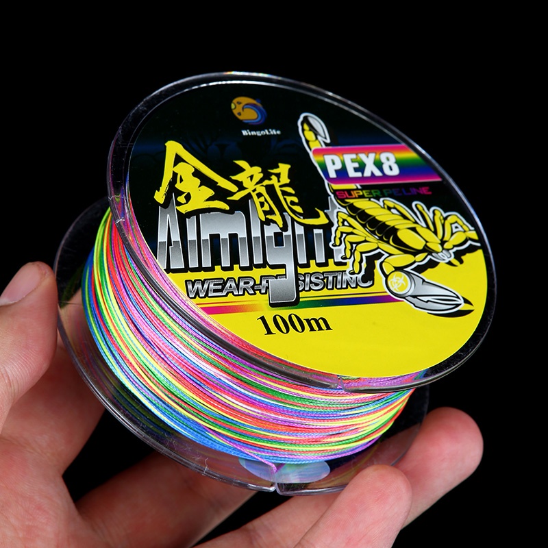 Bingolife Dây Câu Cá Bện PE Luya Nhật Bản 100m Chuyên Dụng