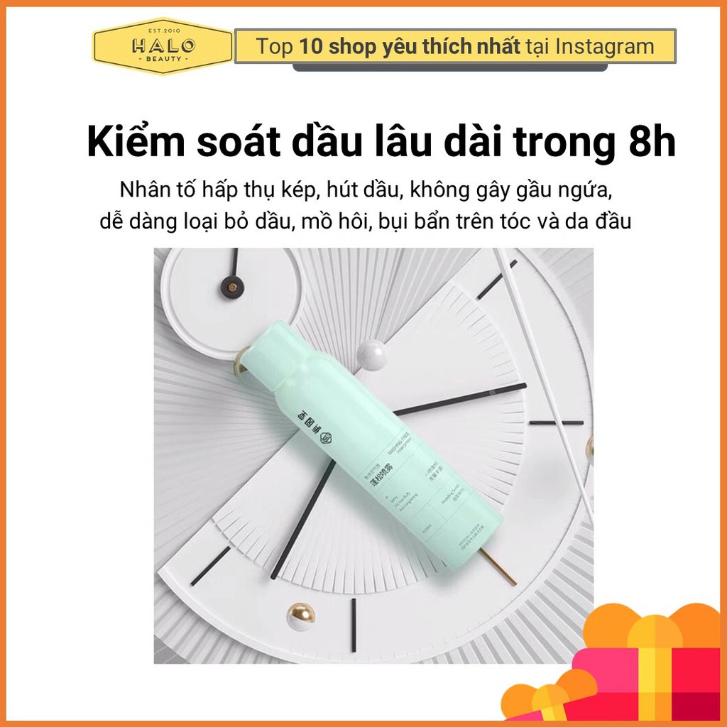 Dầu gội khô dạng xịt hết gàu, ngứa đầu, bết dầu dưỡng mềm mượt, dưỡng tóc uốn, phục hồi hư tổn nội địa Trung