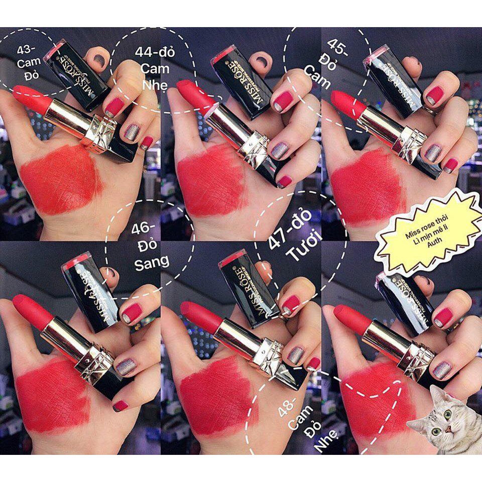 Son Thỏi Miss Rôse Đen Auth Nội Địa Chất Son Bao Lì Mịn | BigBuy360 - bigbuy360.vn