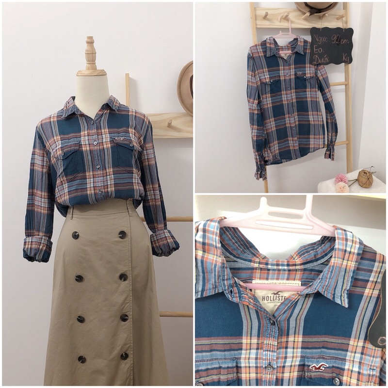 Áo sơ mi vin ca rô hiệu 2hand