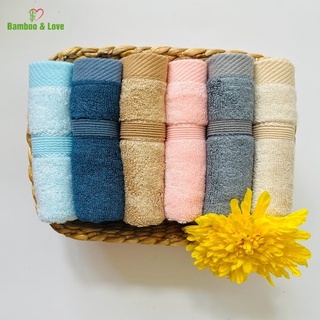 Khăn mặt sợi tre cao cấp Bamboo&love 30x50cm