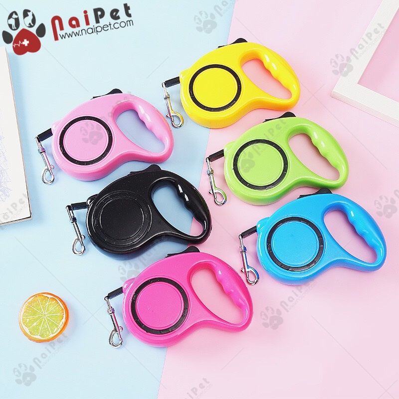 Dây Dắt  Kéo Dài Và Thu Dây Tự Động Cho Chó Mèo DDTD002