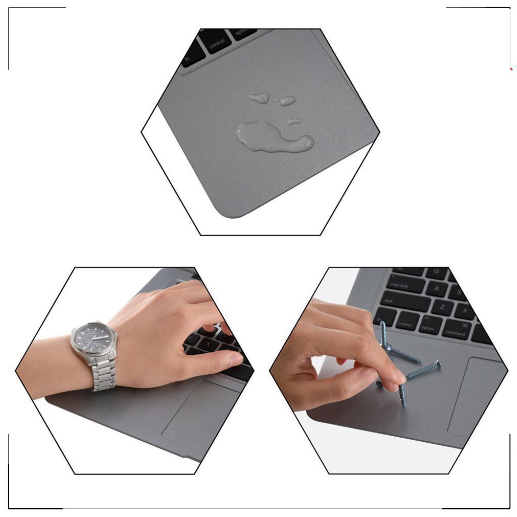 hot  [HÀNG MỚI ] Miếng dán kê tay + Tracpad Macbook Space Grey chính hãng JRC