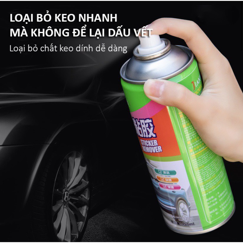 Chai Xịt Tẩy Keo, Sơn, Băng Dính - Vệ Sinh Nhựa Đường, Vết bút mực Sticker Remover
