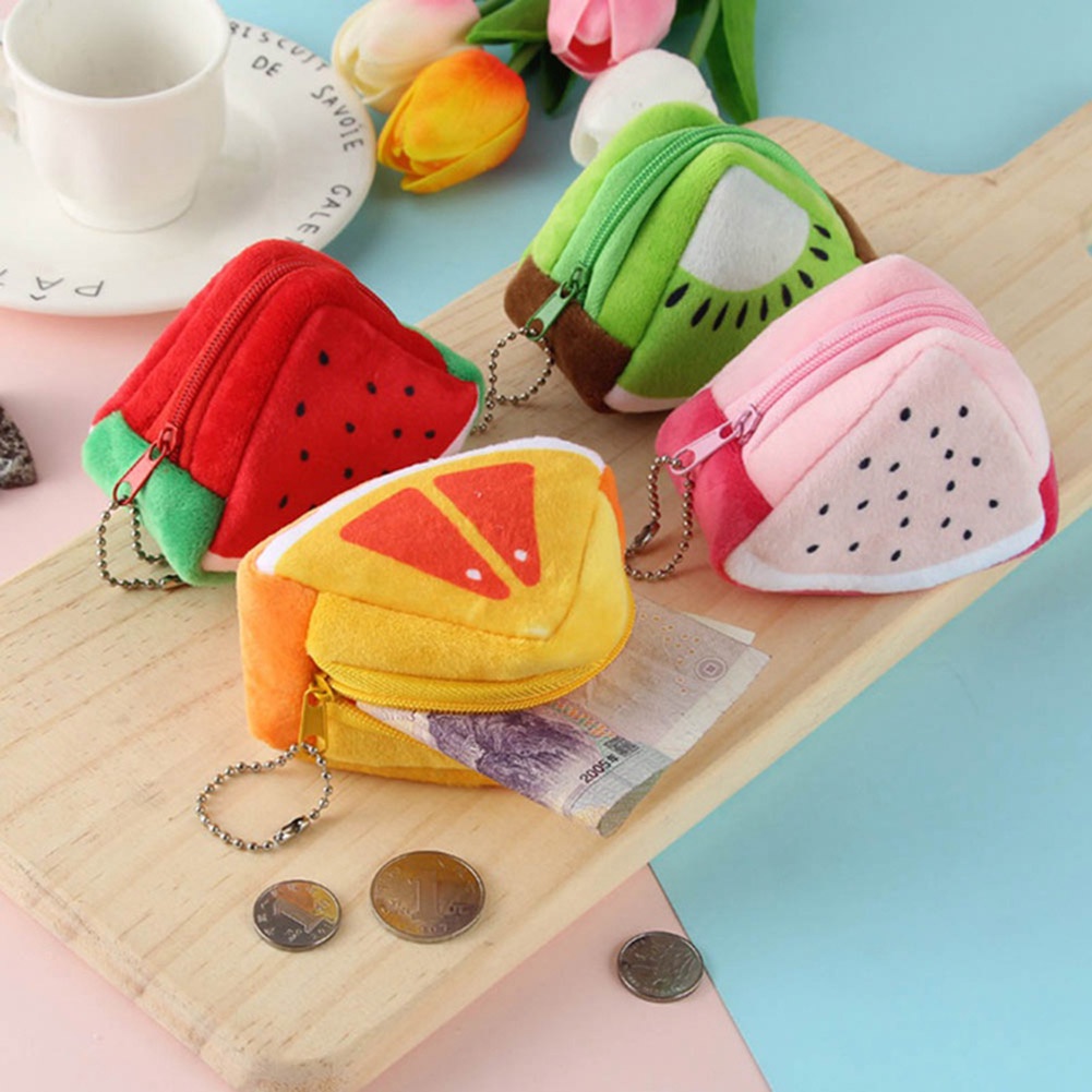 Ví Tiền Xu Hình Trái Cây Dễ Thương Cho Nữ