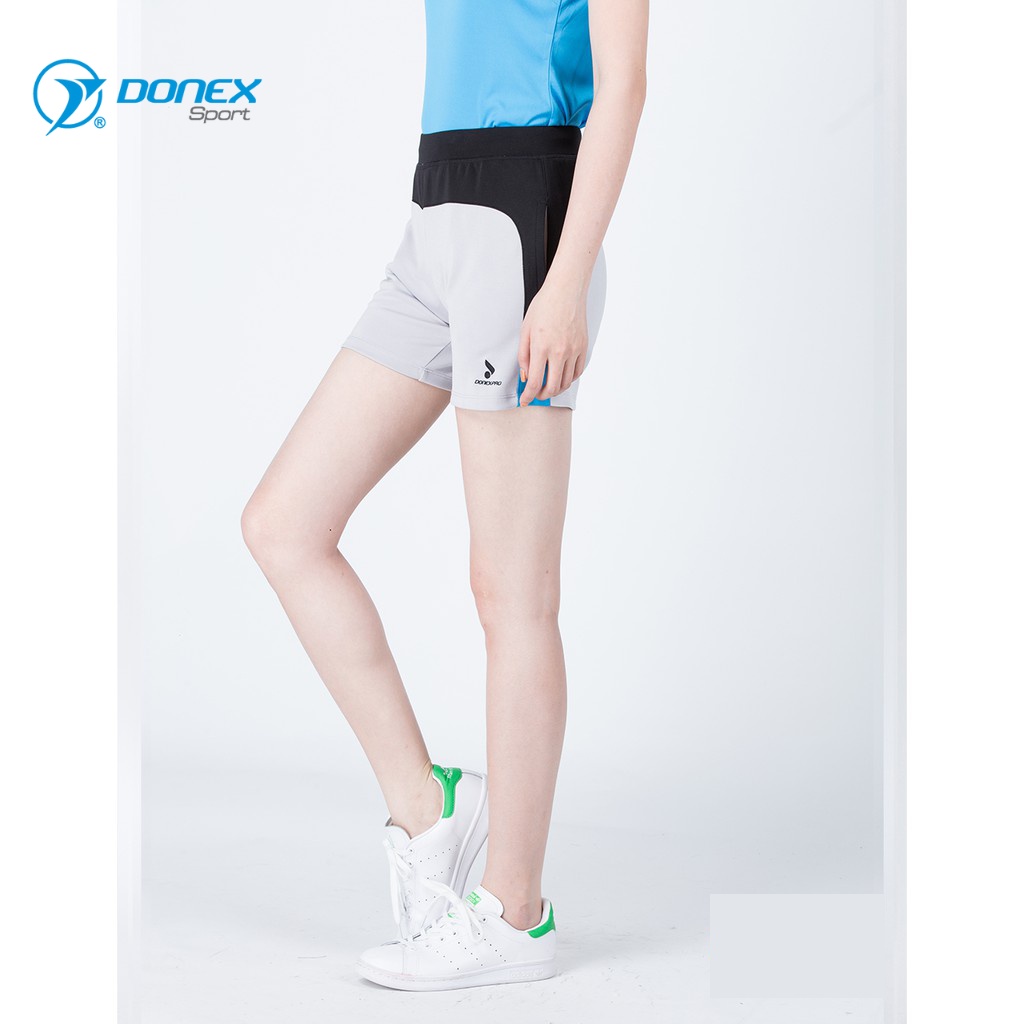 Quần Short Thể Thao Nữ DONEXPRO Form Regular, Vừa Vặn Ôm Người, Vải Thun Trơn Mềm ASC-848