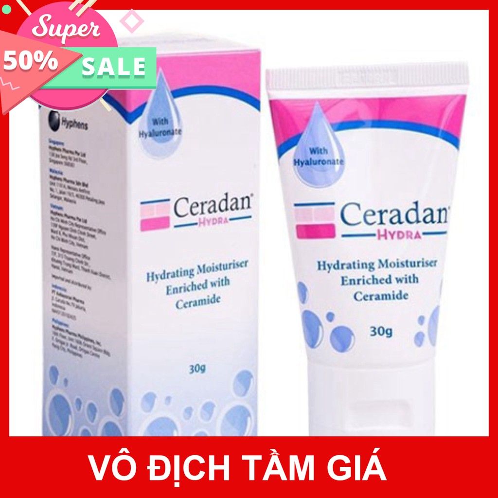 Kem dưỡng ẩm Ceradan Hydra - Hỗ trợ trị chàm sữa, hăm tã