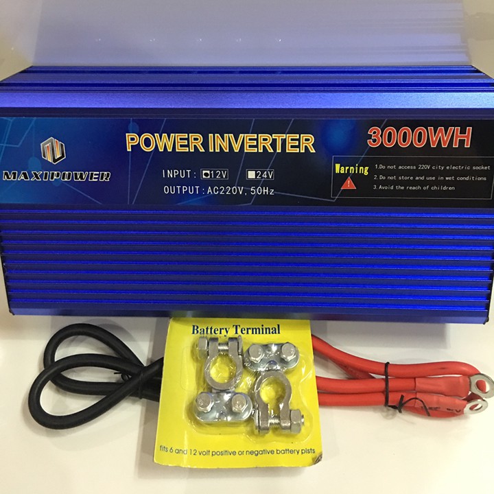 Máy kích điện, bộ đổi nguồn điện 24V Maxipower Inverter 3000W