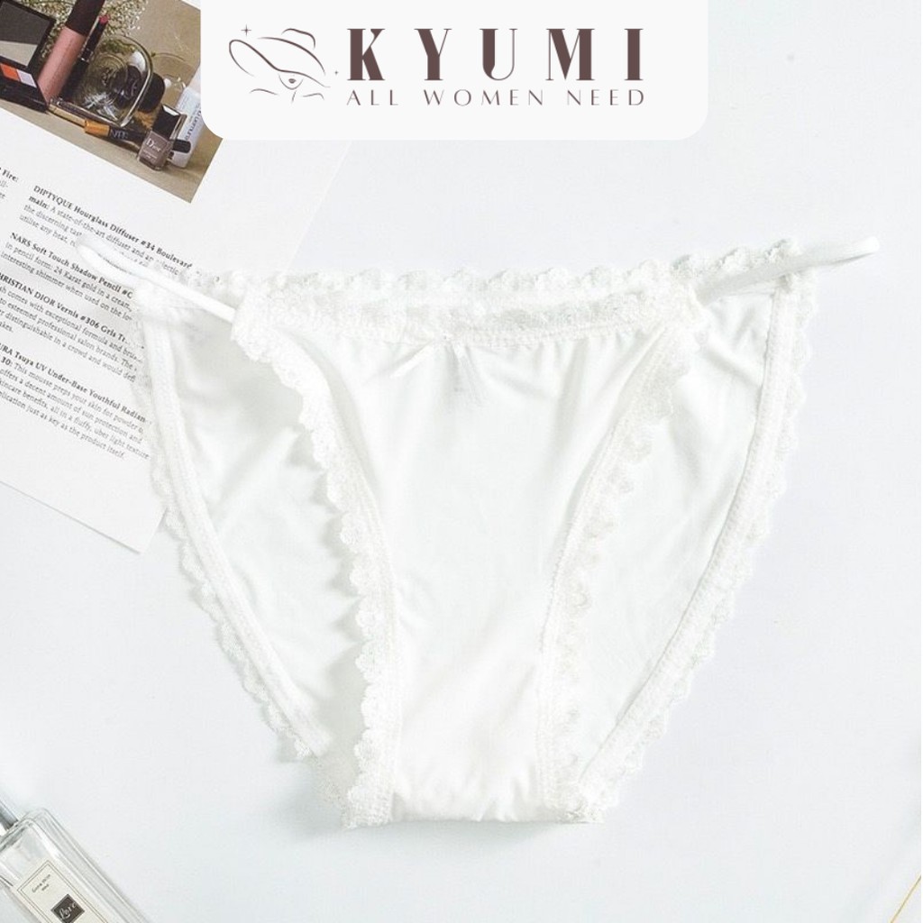 Quần lót nữ lụa cao cấp KYUMI OFFICIAL quần chip nữ mềm mại THUN LẠNH DÂY EO gợi cảm thoáng khí bảo vệ sức khoẻ 1160 | BigBuy360 - bigbuy360.vn