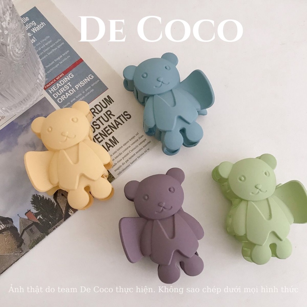 Kẹp càng cua, kẹp tóc gấu bear De Coco