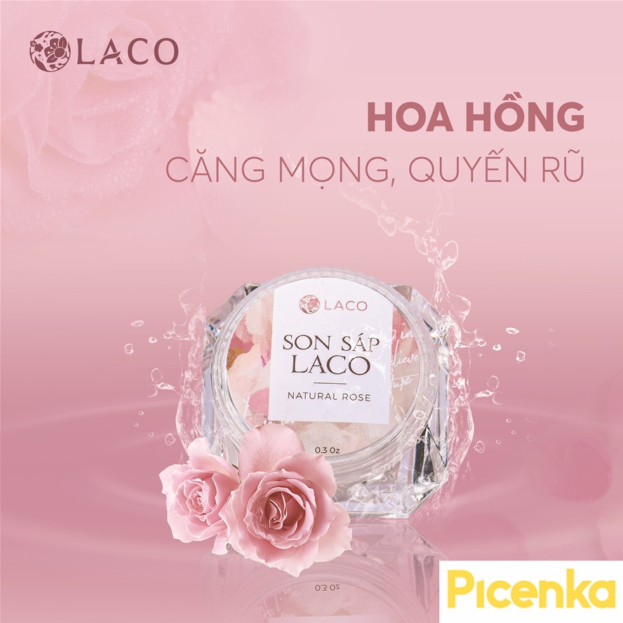 Son Dưỡng Môi Laco 100% Tự Nhiên, Tẩy Da Chết Môi, Làm Hồng Môi, Căng Mọng - LC.SON