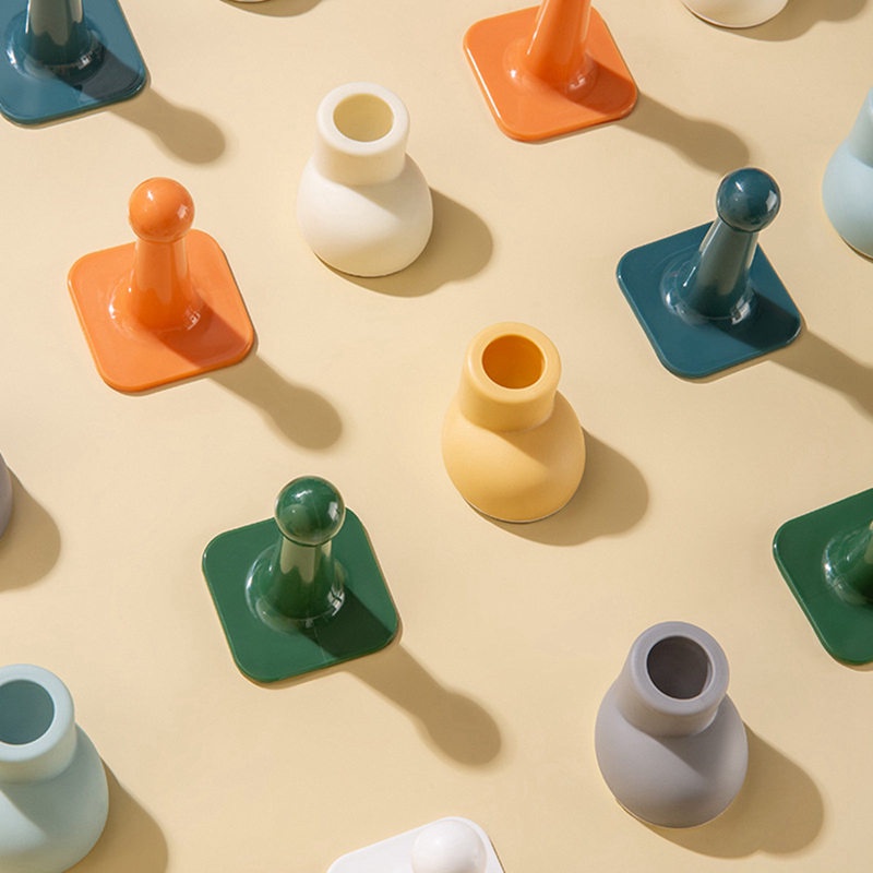 D55 Dụng Cụ Chặn Cửa Bằng Silicone Chống Va Đập Không Gây Tiếng Ồn Hình Tròn Tặng Kèm Thêm Miếng Dán Dự Phòng