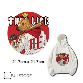 Hình ủi truyền nhiệt offset dán trang trí áo quần hình THUG LIFE