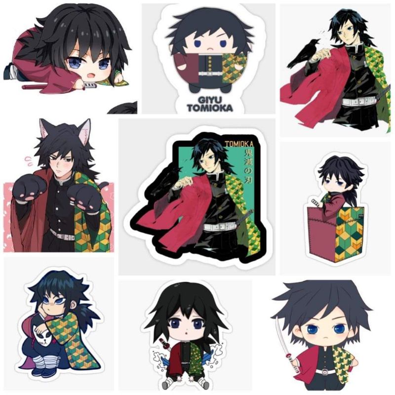 10-50 hình dán Stickers Tomioka Giyuu  decal