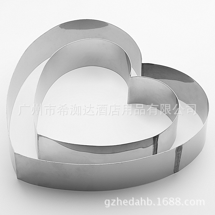 Khuôn Ring tim thép không gỉ 6 inch - 8 inch - 9 inch