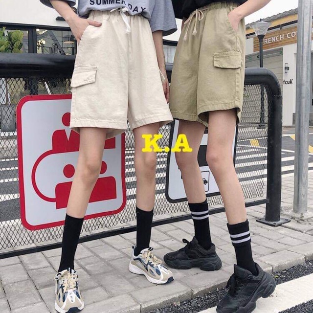 [Mã WASTUP5 giảm 10% tối đa 20K đơn 99K] Quần đùi kaki nắp túi KAY727