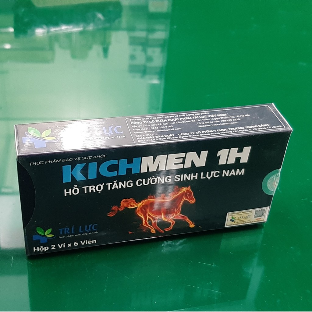 Kichmen 1H 6 viên- Hỗ trợ tăng cường sinh lý nam, làm chậm quá trình mãn dục nam, giảm xuất tinh sớm