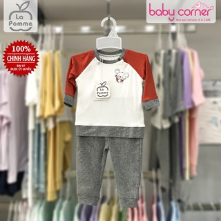 Bộ Quần Áo La Pomme Dài Tay Chú Chuột Tinh Nghịch Cho Bé