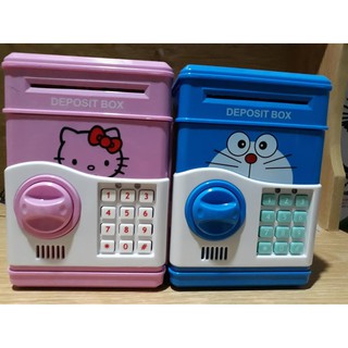 Két Sắt Điện Tử Mini Dành Cho Bé Hình Doremon/ Hellokity