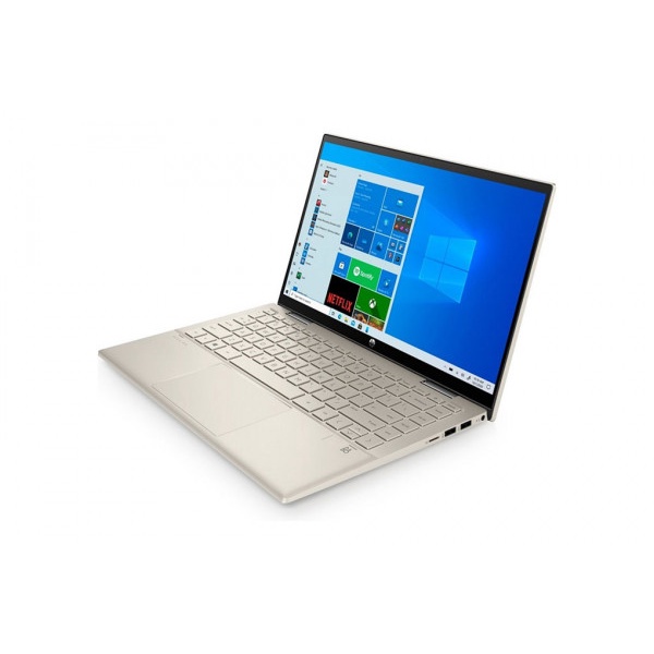 Laptop HP Pavilion X360 14-dy0075TU (46L93PA) (i7-1165G7/8GD4/512GSSD/14.0 FHDT/PEN/FP/Vàng/Win11SL) Hàng chính hãng