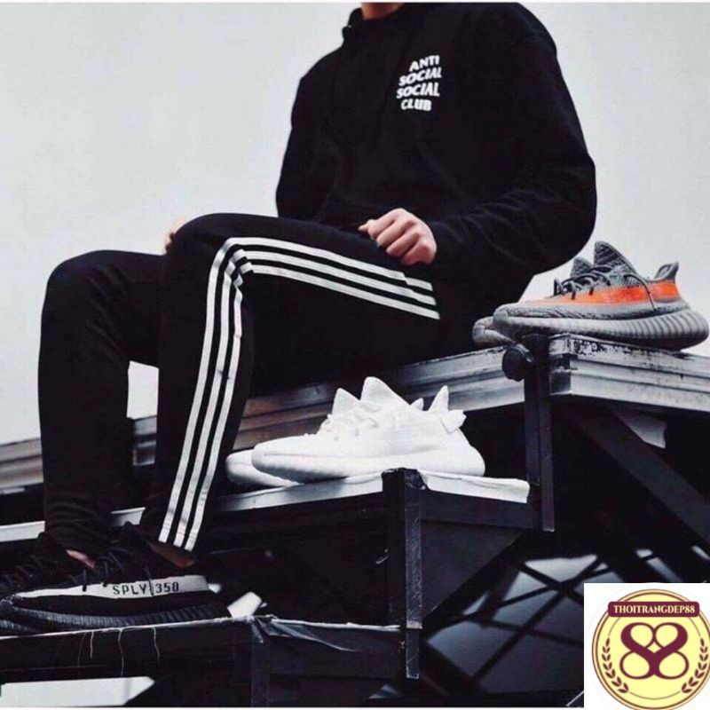 Quần 3 sọc nam nữ, chạy viền đẹp mắt, phom 45-85kg thoitrangdep.88