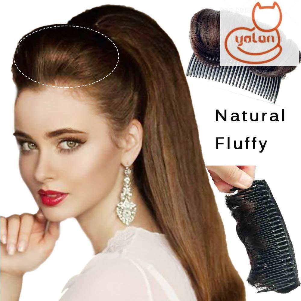 Set 1/ 3 Kẹp Đệm Tóc Giả Chất Liệu Sợi Tổng Hợp Nhiều Màu Sắc Dành Cho Nữ