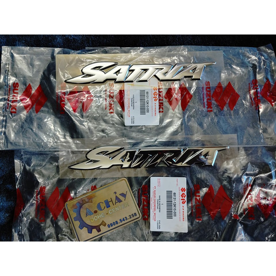 TEM CHỮ NỔI SATRIA - SATRIA FI, RAIDER FI - CHÍNH HÃNG INDONESIA - ACR DOHC shop