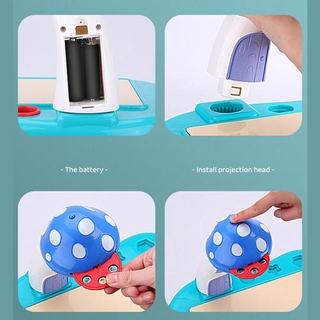Childrens projection board multi-function smart drawing board projector machine learning table luminous painting board projection board boys and girls