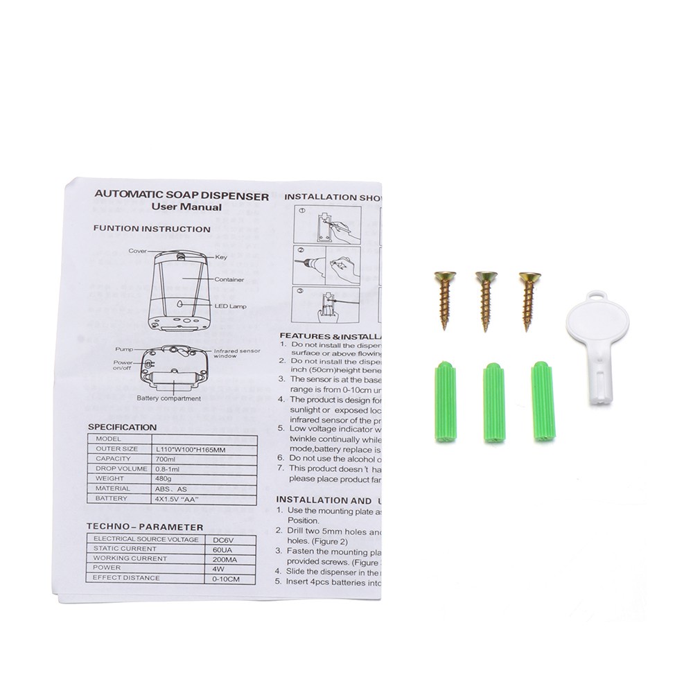 Daphne Bình Đựng Xà Phòng Tự Động Không Cần Chạm Gắn Tường Tiện Dụng