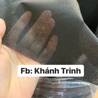 20m Vải không dệt màu đen định lượng 25gsm khổ 18,5cm
