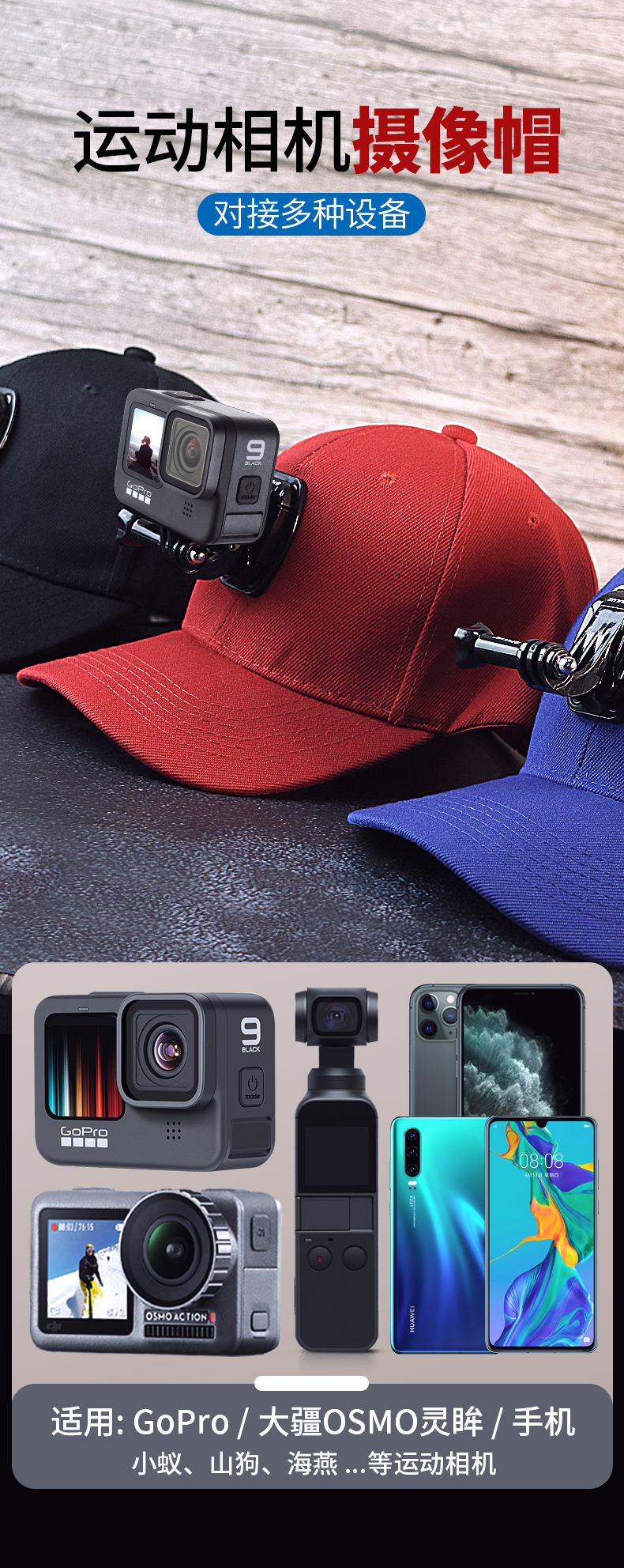 Kẹp Gắn Nón Bảo Hiểm Cho Máy Ảnh Gopro9 Insta360oner | BigBuy360 - bigbuy360.vn