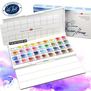 Màu nước white nights 36 màu (kèm hộp nhựa và vĩ pha màu)