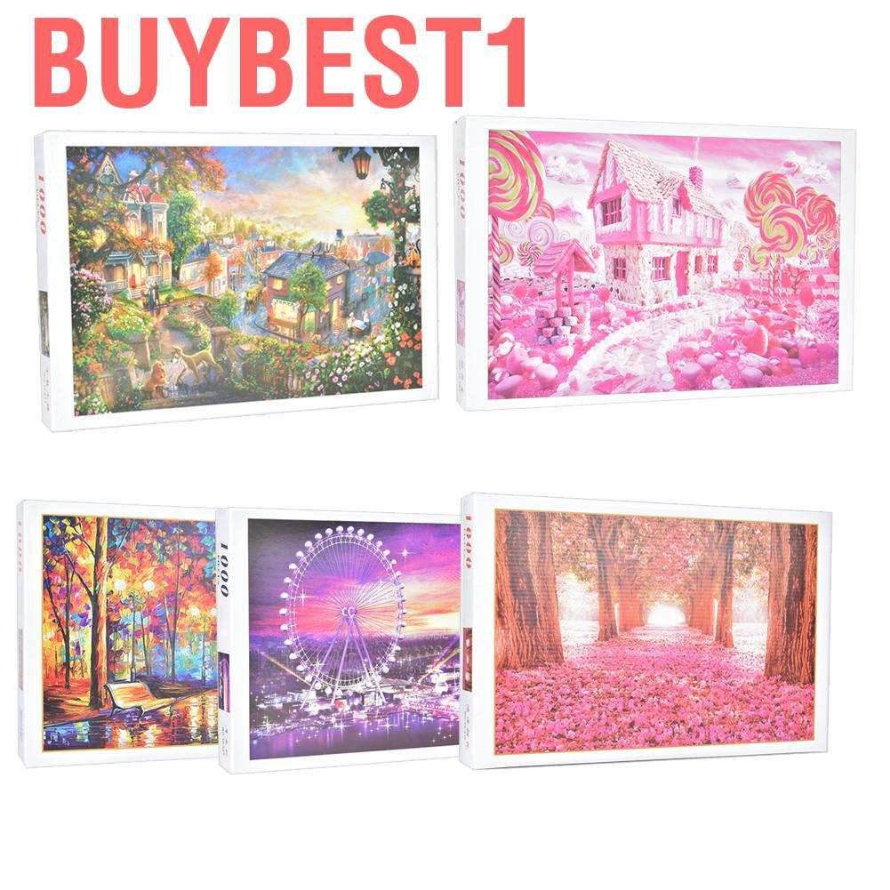 Buybest1 1000pcs Jigsaw Puzzles Assembling Picture Toy Children Adult Educational Game