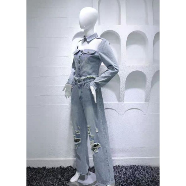 Áo sơ mi jeans Lisa Thanh xuân có bạn 2