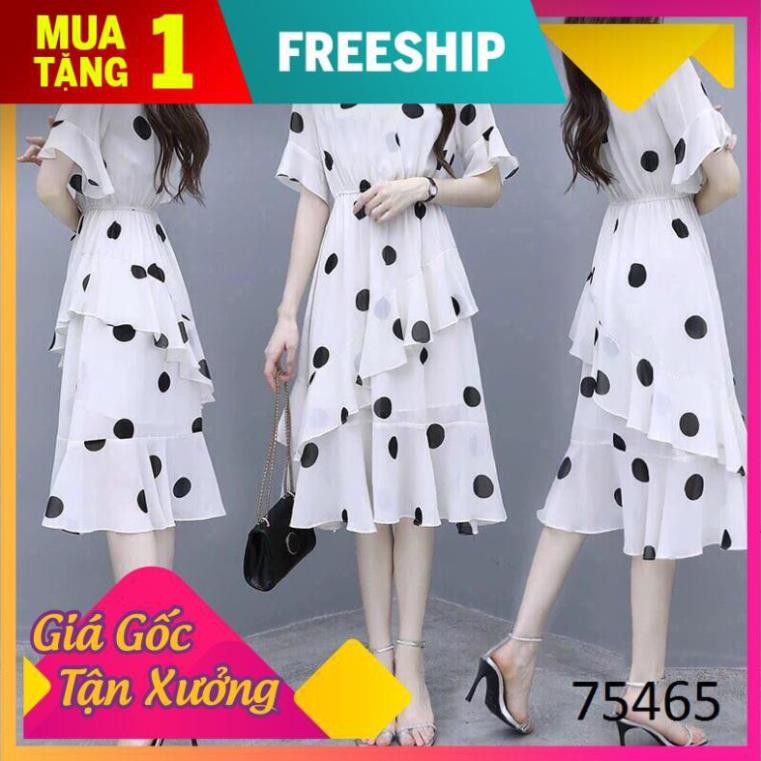 Đầm Lụa Phối Bi Tay Lỡ Nữ Đáng Yêu -75465
