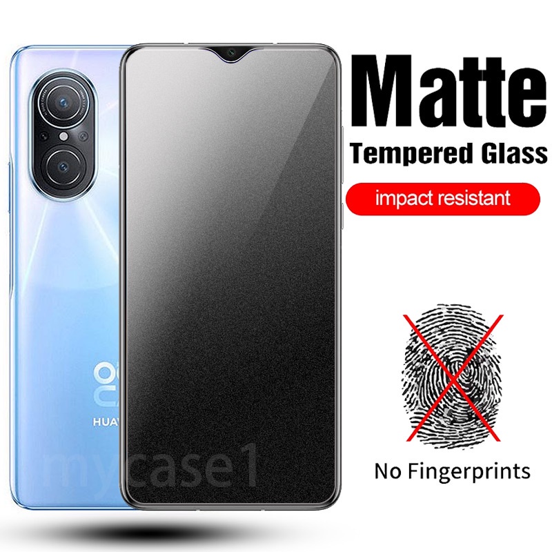 Kính cường lực nhám chống bám vân tay cho Huawei Nova Y70 10 9 8 7 6 SE 5T Y6p Y7p Y8p Y5p Y9 Prime Plus 2019 4G 5G 2022