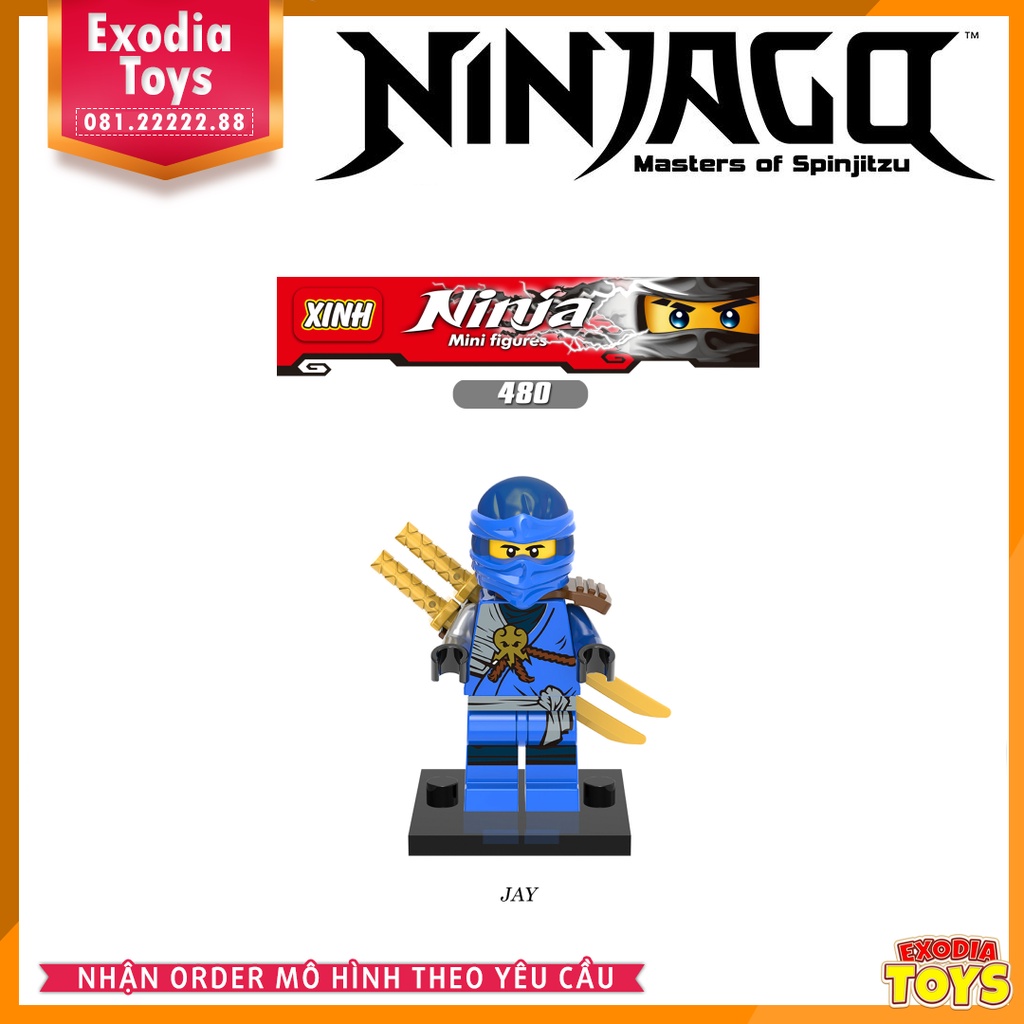 Xếp hình Minifigure Ninjago : Masters of Spinjitzu - Đồ Chơi Lắp Ghép Sáng Tạo - X0143