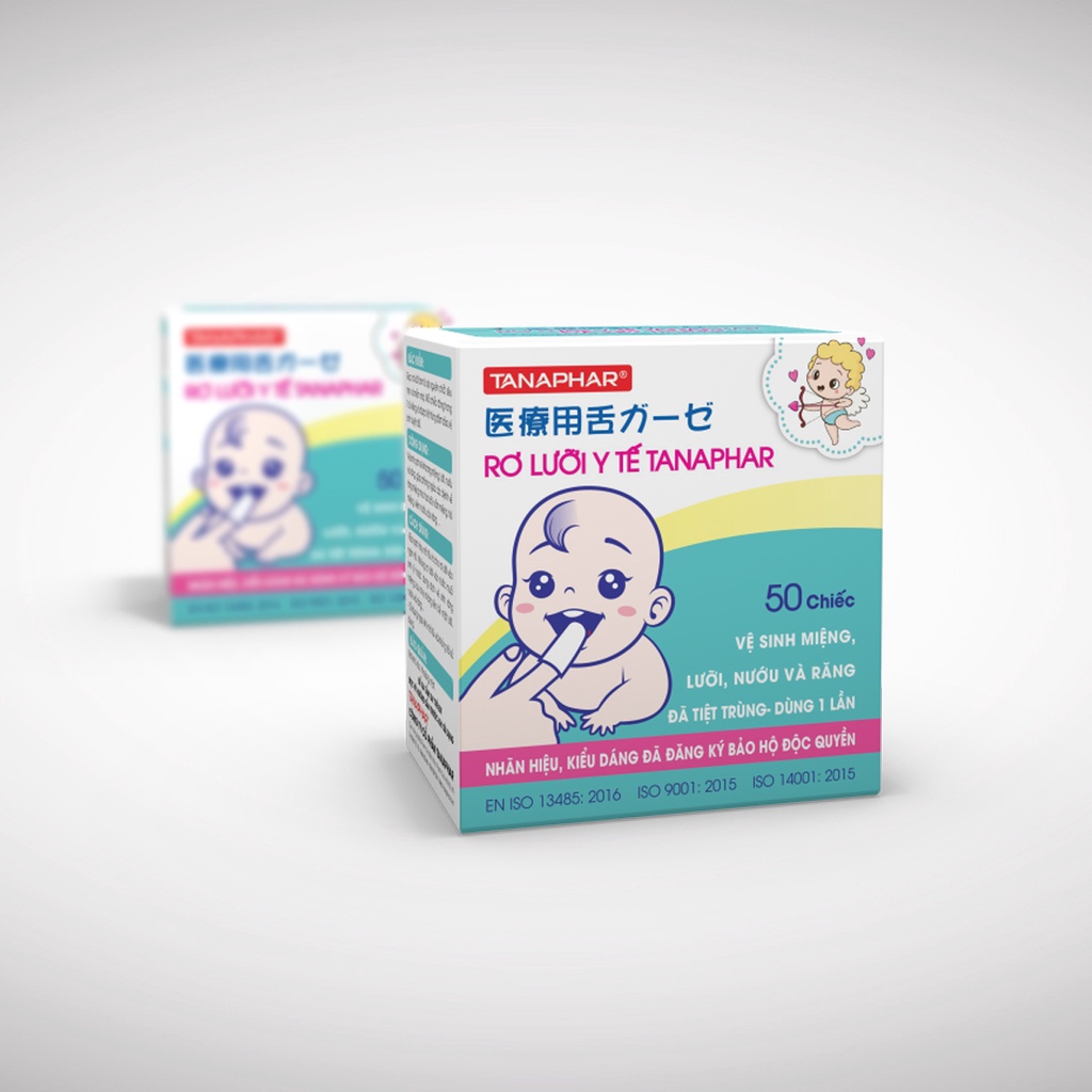 Gac rơ lưỡi cho bé Tanaphar an toàn mềm mại hộp 50 chiếc