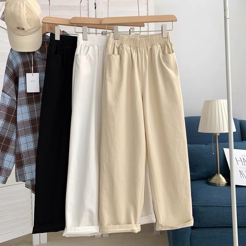 Quần Culottes Dài Chất Liệu Dày Dặn Màu Trơn rayon Kiểu Hàn Quốc Thời Trang Công Sở Mới Nhất Cho Nữ